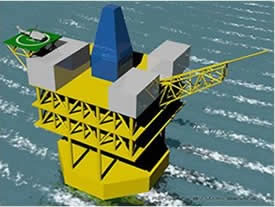 Large Floating Offshore Oil and Gas Production Platform (With Oil Storage Optional)